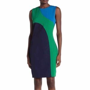 Alexia Admor Blue and Green Dress